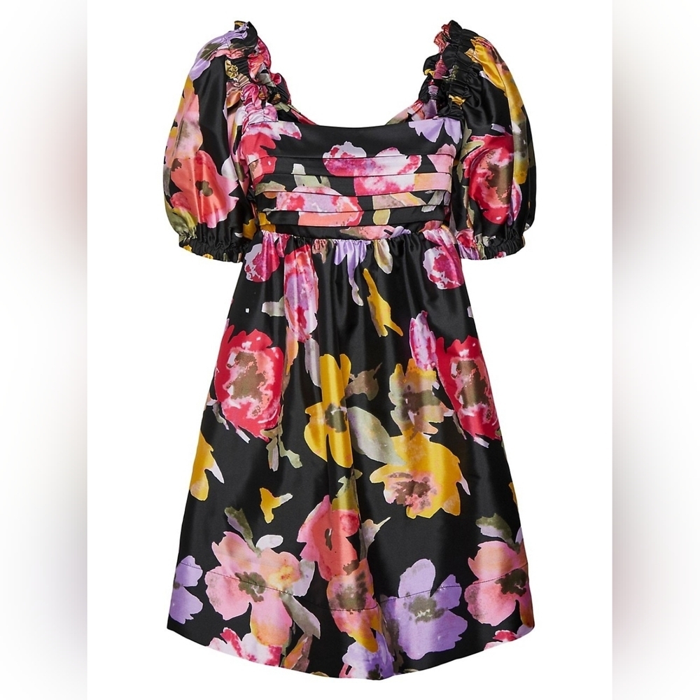 Plus Kata Floral Babydoll Dress